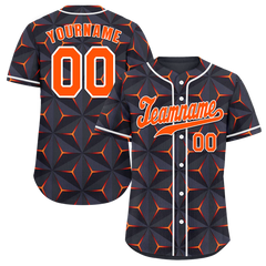 Custom Black 3D Pattern Orange Authentic Baseball Jersey BSBJ0a-bc0fbdd