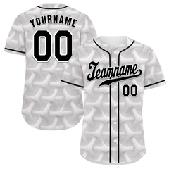 Custom White 3D Pattern Black Authentic Baseball Jersey BSBJ0a-bc0fbde