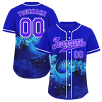 Custom Blue 3D Pattern Purple Authentic Baseball Jersey BSBJ0a-bc0fbd7