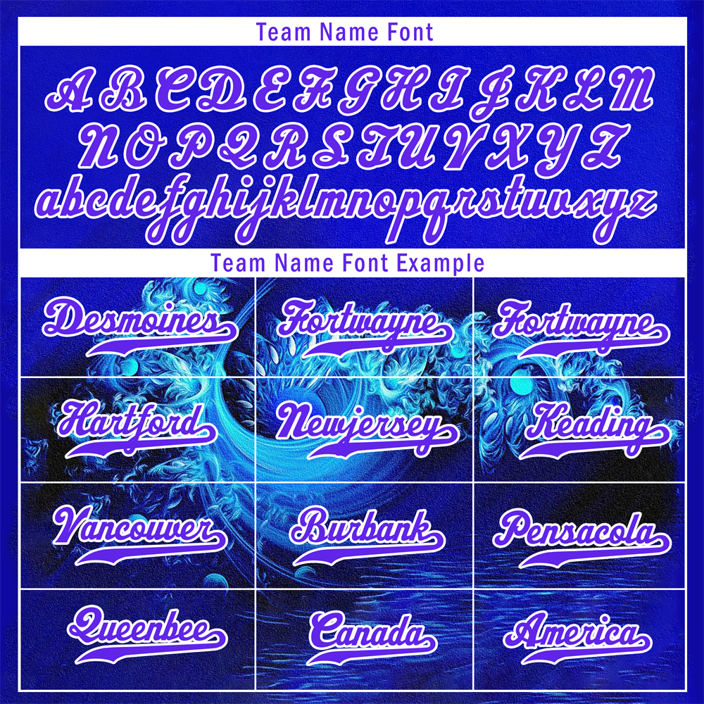 Custom Blue 3D Pattern Purple Authentic Baseball Jersey BSBJ0a-bc0fbd7