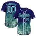 Custom Blue Aqua 3D Pattern Aqua Authentic Baseball Jersey BSBJ0a-bc0fbd9