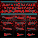 Custom Black Red 3D Pattern Red Authentic Baseball Jersey BSBJ0a-bc0fbe0