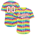Custom Colorful Yellow Tie Dye White Authentic Baseball Jersey BSBJ0a-bc0fbec