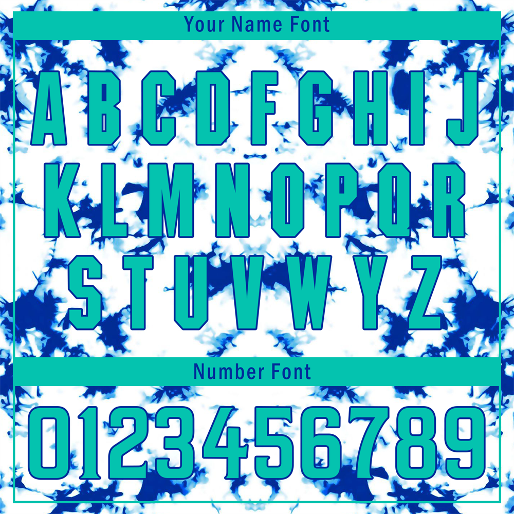 Custom White Blue Tie Dye Aqua Authentic Baseball Jersey BSBJ0a-bc0fbee