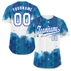 Custom Blue White Tie Dye White Authentic Baseball Jersey BSBJ0a-bc0fbe7