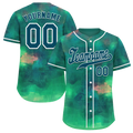 Custom Green Tie Dye Green Authentic Baseball Jersey BSBJ0a-bc0fbe9