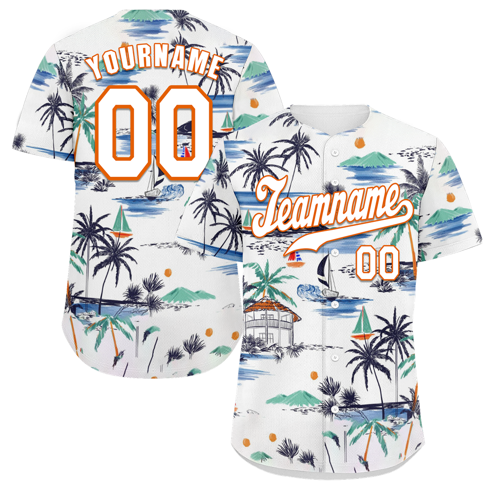 Custom White Hawaii White Authentic Baseball Jersey BSBJ0a-bc0fbff