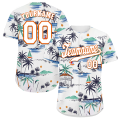 Custom White Hawaii White Authentic Baseball Jersey BSBJ0a-bc0fbff