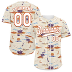 Custom Orange Hawaii White Authentic Baseball Jersey BSBJ0a-bc0fbf8