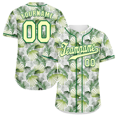 Custom Green Hawaii White Authentic Baseball Jersey BSBJ0a-bc0fb70