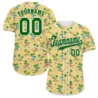 Custom Orange Hawaii Green Authentic Baseball Jersey BSBJ0a-bc0fb7b