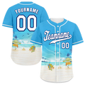 Custom Blue White Hawaii White Authentic Baseball Jersey BSBJ0a-bc0fb7c