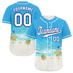 Custom Blue White Hawaii White Authentic Baseball Jersey BSBJ0a-bc0fb7c
