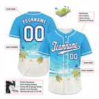 Custom Blue White Hawaii White Authentic Baseball Jersey BSBJ0a-bc0fb7c
