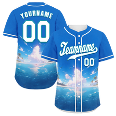 Custom Blue Hawaii White Authentic Baseball Jersey BSBJ0a-bc0fb7d