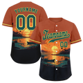 Custom Orange Black Hawaii Green Authentic Baseball Jersey BSBJ0a-bc0fb7f