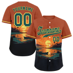 Custom Orange Black Hawaii Green Authentic Baseball Jersey BSBJ0a-bc0fb7f