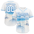 Custom White Blue Hawaii White Authentic Baseball Jersey BSBJ0a-bc0fb78