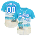 Custom Aqua Hawaii White Authentic Baseball Jersey BSBJ0a-bc0fb79