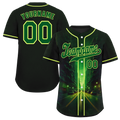 Custom Black Green Drift Fashion Green Authentic Baseball Jersey BSBJ0a-bc0fb8b