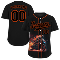 Custom Black Red Drift Fashion Black Authentic Baseball Jersey BSBJ0a-bc0fb8e