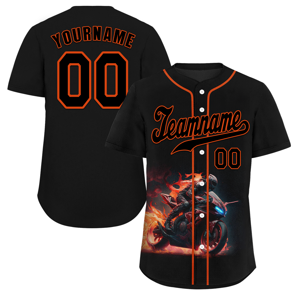 Custom Black Red Drift Fashion Black Authentic Baseball Jersey BSBJ0a-bc0fb8e