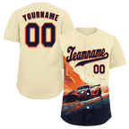 Custom Yellow Orange Drift Fashion Black Authentic Baseball Jersey BSBJ0a-bc0fb8f