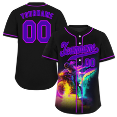 Custom Black Purple Drift Fashion Purple Authentic Baseball Jersey BSBJ0a-bc0fb88