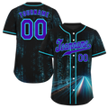 Custom Black Aqua Drift Fashion Blue Authentic Baseball Jersey BSBJ0a-bc0fb89