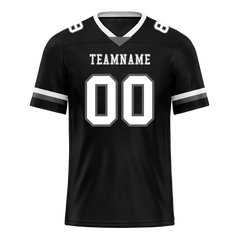 Custom Black Classic Style White Personalized Authentic Football Jersey FBJ02-bc0f00a