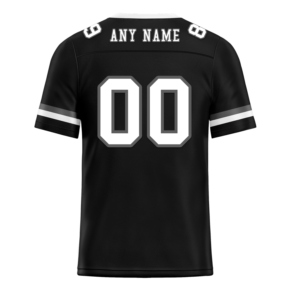 Custom Black Classic Style White Personalized Authentic Football Jersey FBJ02-bc0f00a