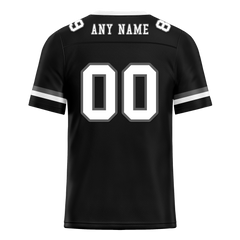 Custom Black Classic Style White Personalized Authentic Football Jersey FBJ02-bc0f00a