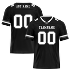 Custom Black Classic Style White Personalized Authentic Football Jersey FBJ02-bc0f00a