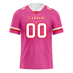Custom Pink Classic Style White Personalized Authentic Football Jersey FBJ02-bc0f00b