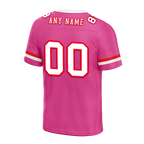Custom Pink Classic Style White Personalized Authentic Football Jersey FBJ02-bc0f00b