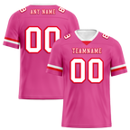 Custom Pink Classic Style White Personalized Authentic Football Jersey FBJ02-bc0f00b