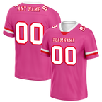 Custom Pink Classic Style White Personalized Authentic Football Jersey FBJ02-bc0f00b