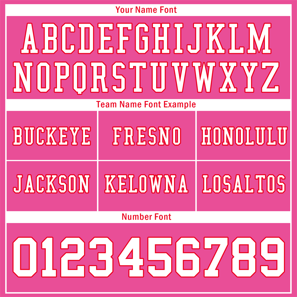 Custom Pink Classic Style White Personalized Authentic Football Jersey FBJ02-bc0f00b