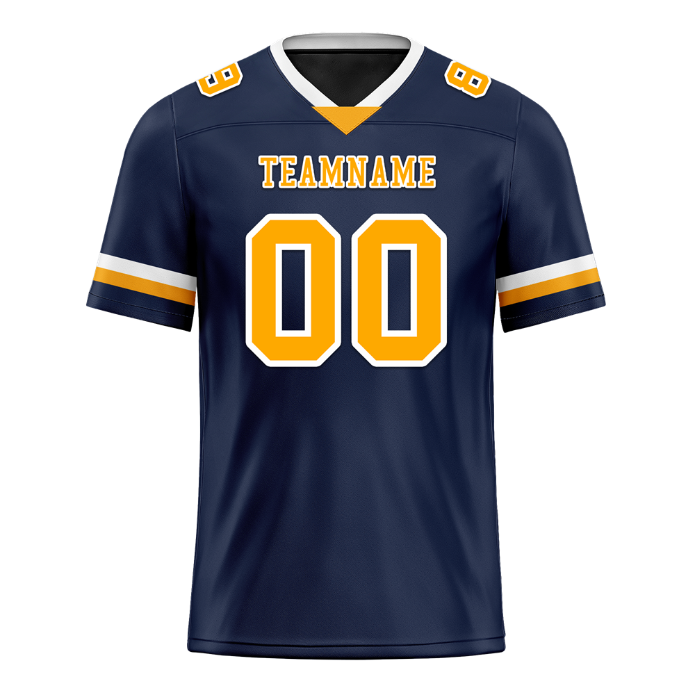 Custom Black Classic Style Orange Personalized Authentic Football Jersey FBJ02-bc0f00c