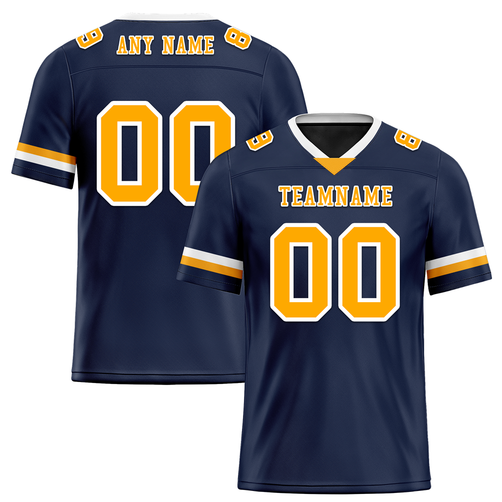 Custom Black Classic Style Orange Personalized Authentic Football Jersey FBJ02-bc0f00c