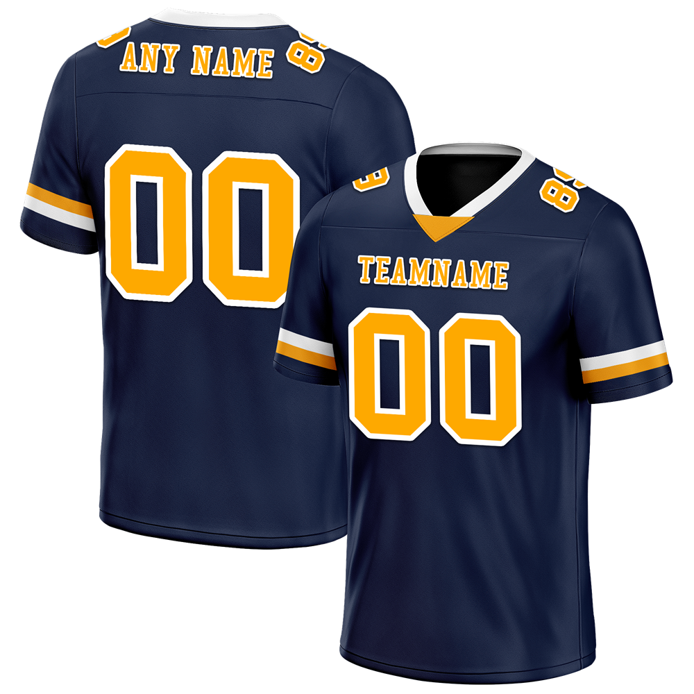 Custom Black Classic Style Orange Personalized Authentic Football Jersey FBJ02-bc0f00c