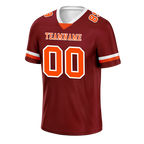 Custom Brown Classic Style Orange Personalized Authentic Football Jersey FBJ02-bc0f00d
