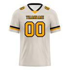 Custom Grey Classic Style Yellow Personalized Authentic Football Jersey FBJ02-bc0f00e
