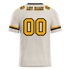 Custom Grey Classic Style Yellow Personalized Authentic Football Jersey FBJ02-bc0f00e