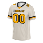 Custom Grey Classic Style Yellow Personalized Authentic Football Jersey FBJ02-bc0f00e