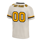 Custom Grey Classic Style Yellow Personalized Authentic Football Jersey FBJ02-bc0f00e