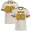 Custom Grey Classic Style Yellow Personalized Authentic Football Jersey FBJ02-bc0f00e