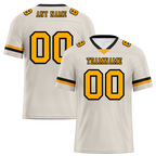 Custom Grey Classic Style Yellow Personalized Authentic Football Jersey FBJ02-bc0f00e