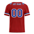 Custom Brown Classic Style Blue Personalized Authentic Football Jersey FBJ02-bc0f00f