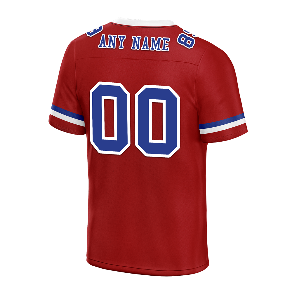 Custom Brown Classic Style Blue Personalized Authentic Football Jersey FBJ02-bc0f00f